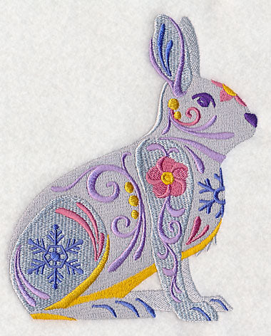 Flower Power Snowshoe Hare