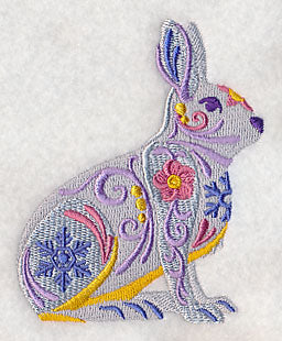 Flower Power Snowshoe Hare