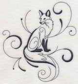Inky Fox Sitting