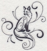 Inky Fox Sitting