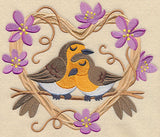 European Robin Love Nest