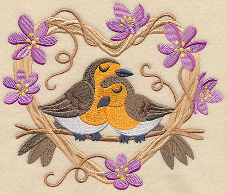 European Robin Love Nest