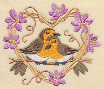 European Robin Love Nest