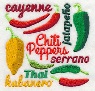 Chili Pepper Square