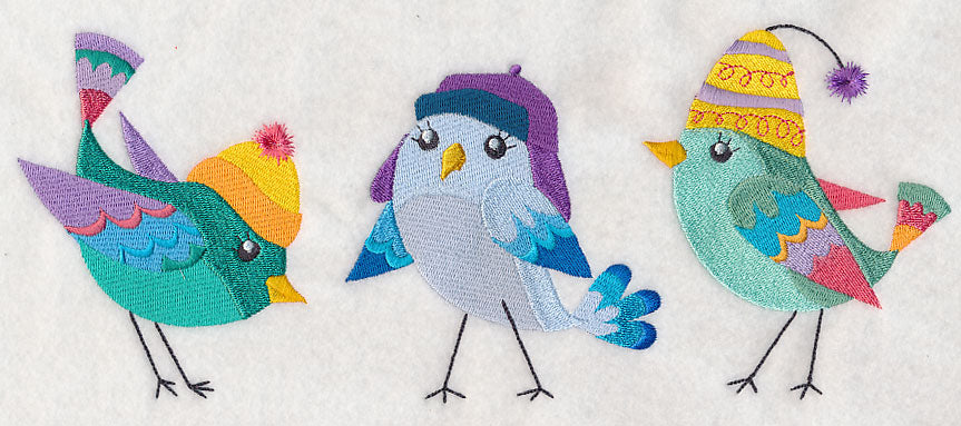 Fashion Birds in Winter Wear 2
