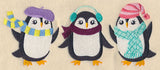 Fashion Penguins in Winter Wear
