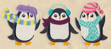 Fashion Penguins in Winter Wear
