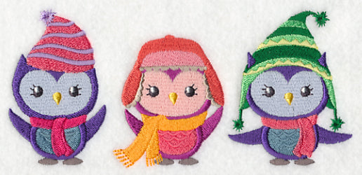 Fashion Owls in Winter Wear