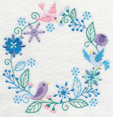 Frosty Foliage & Winter Bird Wreath