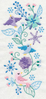 Frosty Foliage & Winter Bird Spray