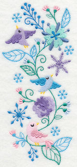 Frosty Foliage & Winter Bird Spray