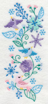 Frosty Foliage & Winter Bird Spray