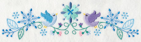 Frosty Foliage & Winter Bird Border