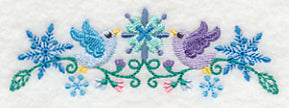 Frosty Foliage & Winter Bird Border