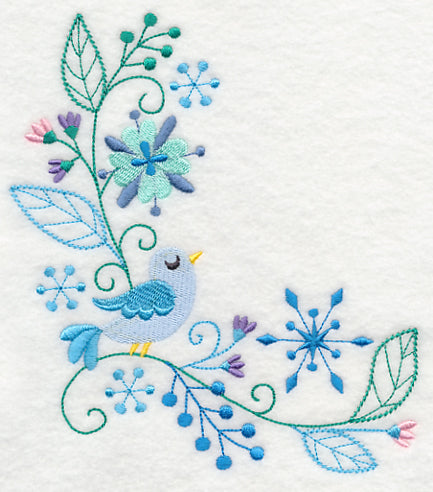 Frosty Foliage & Winter Bird Corner