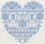 Nordic Winter Heart (Bluework)