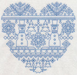 Nordic Winter Heart (Bluework)