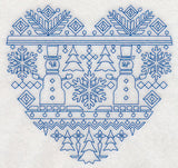 Nordic Winter Heart (Bluework)