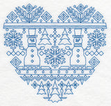 Nordic Winter Heart (Bluework)