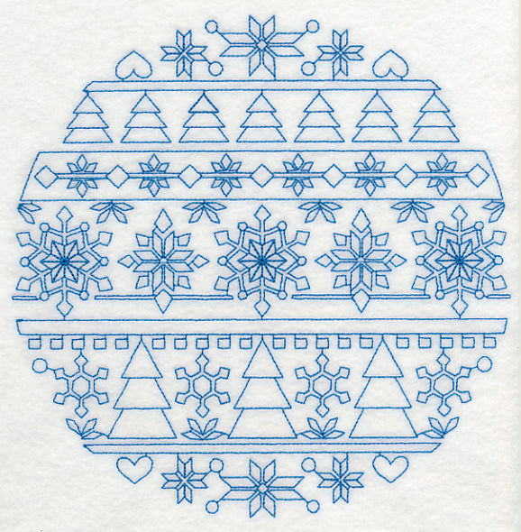 Nordic Winter Circle (Bluework)