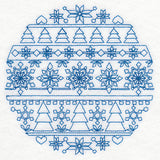Nordic Winter Circle (Bluework)