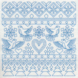 Nordic Winter Square (Bluework)