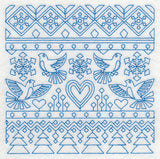 Nordic Winter Square (Bluework)