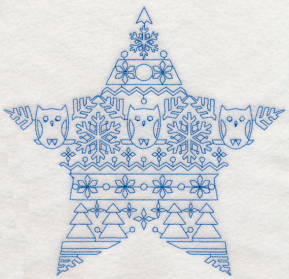 Nordic Winter Star (Bluework)