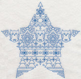 Nordic Winter Star (Bluework)