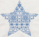 Nordic Winter Star (Bluework)