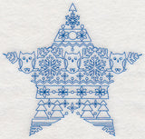 Nordic Winter Star (Bluework)