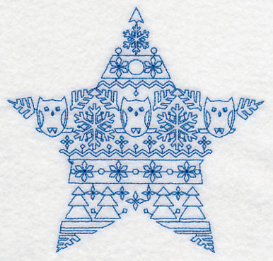 Nordic Winter Star (Bluework)