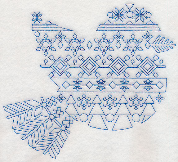 Nordic Winter Bird (Bluework)