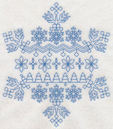 Nordic Winter Snowflake (Bluework)