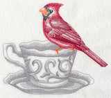 Tea Party Cardinal (Toile)