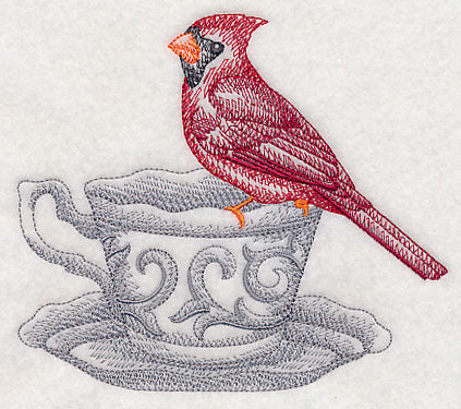Tea Party Cardinal (Toile)