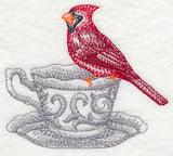 Tea Party Cardinal (Toile)