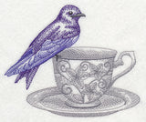 Tea Party Purple Martin (Toile)
