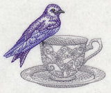 Tea Party Purple Martin (Toile)