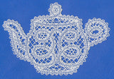 Tea Time Teapot (Battenburg Lace)