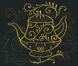 Teapot Filigree (Goldwork)