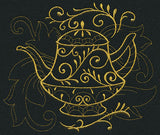 Teapot Filigree (Goldwork)