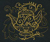 Teapot Filigree (Goldwork)