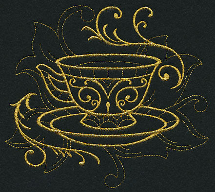 Teacup Filigree (Goldwork)