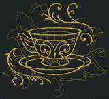 Teacup Filigree (Goldwork)