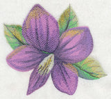 Violet Bloom in Watercolor