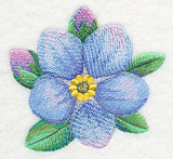 Forget-Me-Not Bloom in Watercolor