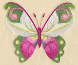 Lady Slipper Butterfly in Watercolor