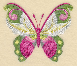 Lady Slipper Butterfly in Watercolor