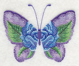 Blue Rose Butterfly in Watercolor